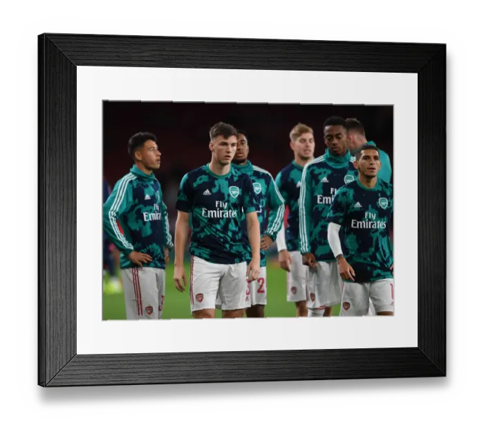 Framed Print : Arsenal's Kieran Tierney Ready for Carabao Cup Clash Against Nottingham Forest