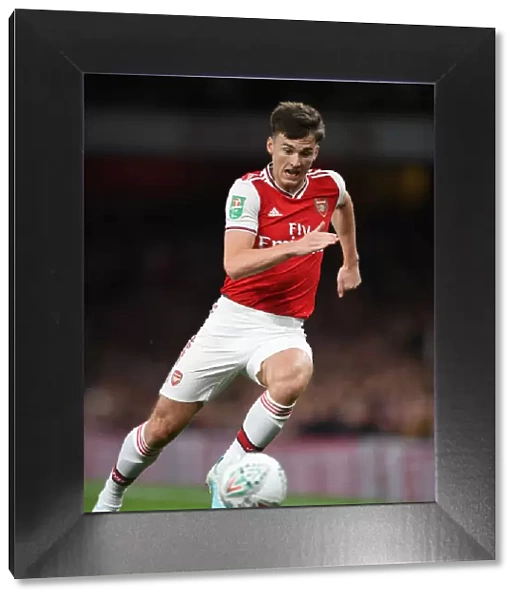 Arsenal's Kieran Tierney in Action Against Nottingham Forest - Carabao Cup 2019-20