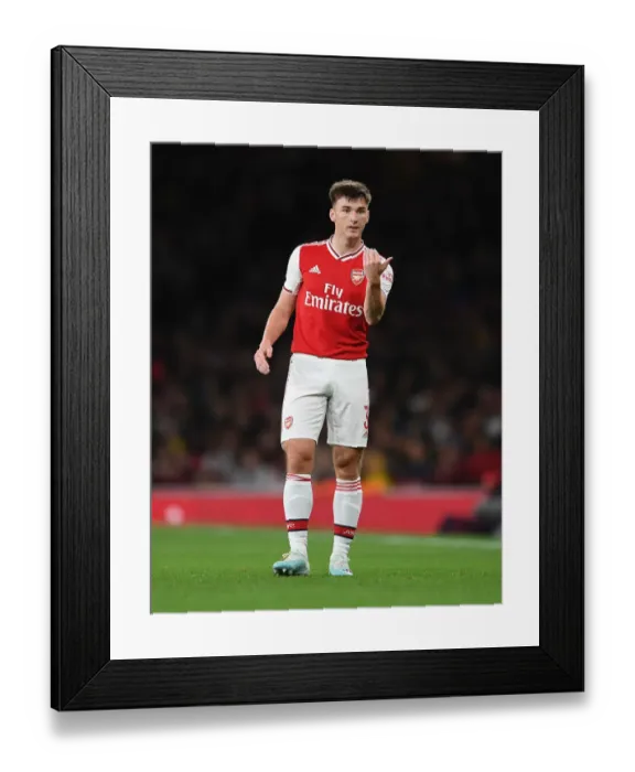 Framed Print : Arsenal's Kieran Tierney Shines in Carabao Cup Triumph over Nottingham Forest Framed Print : Arsenal's Kieran Tierney Shines in Carabao Cup Triumph over Nottingham Forest