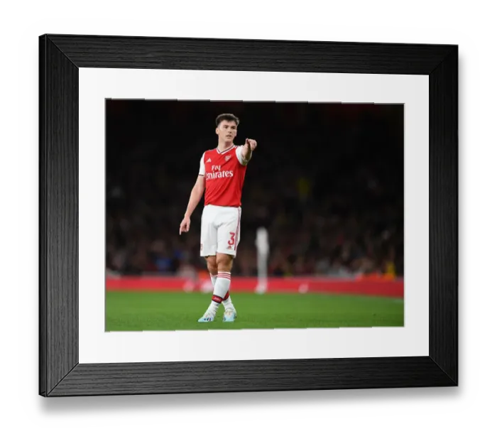 Framed Print : Arsenal's Kieran Tierney Shines in Carabao Cup Triumph over Nottingham Forest Framed Print : Arsenal's Kieran Tierney Shines in Carabao Cup Triumph over Nottingham Forest