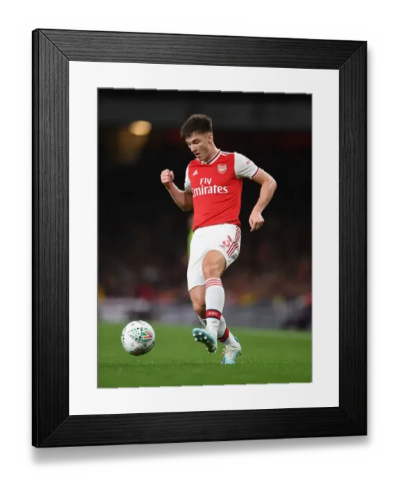 Framed Print : Arsenal's Kieran Tierney in Action against Nottingham Forest in Carabao Cup Clash Framed Print : Arsenal's Kieran Tierney in Action against Nottingham Forest in Carabao Cup Clash