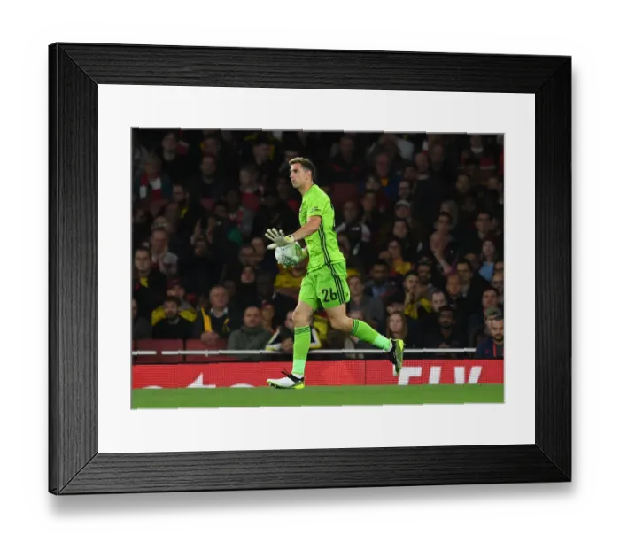 Framed Print : Arsenal vs Nottingham Forest: Emi Martinez in Action at Carabao Cup Third Round Framed Print : Arsenal vs Nottingham Forest: Emi Martinez in Action at Carabao Cup Third Round
