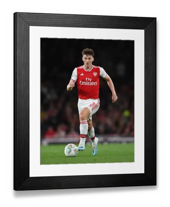 Framed Print : Arsenal's Kieran Tierney Shines in Carabao Cup Triumph Over Nottingham Forest Framed Print : Arsenal's Kieran Tierney Shines in Carabao Cup Triumph Over Nottingham Forest