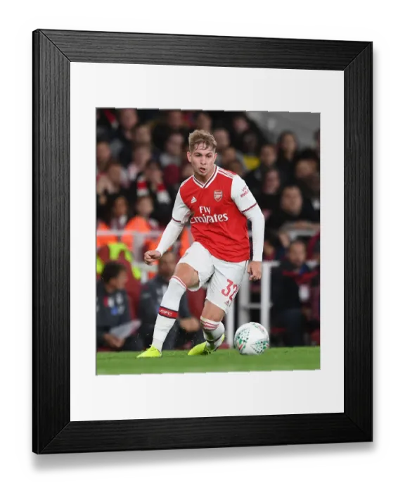 Framed Print : Arsenal's Emile Smith Rowe Shines in Carabao Cup Clash Against Nottingham Forest