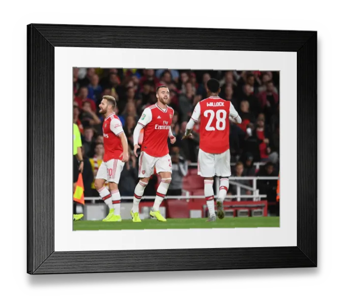 Framed Print : Arsenal Celebrates First Goal Against Nottingham Forest in Carabao Cup Third Round Framed Print : Arsenal Celebrates First Goal Against Nottingham Forest in Carabao Cup Third Round