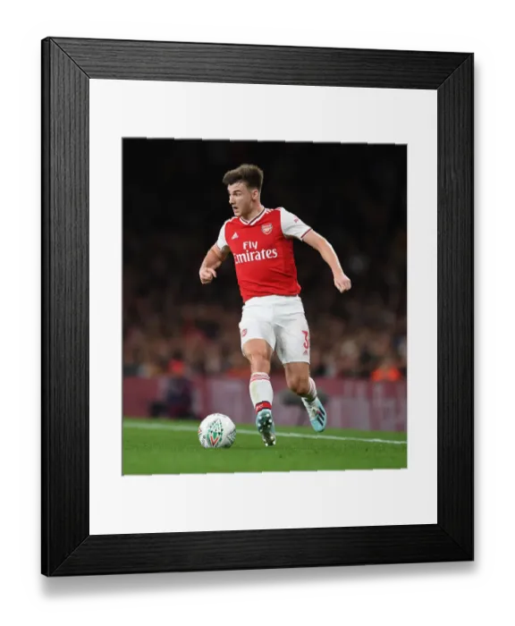 Framed Print : Arsenal's Kieran Tierney in Action Against Nottingham Forest in Carabao Cup Clash Framed Print : Arsenal's Kieran Tierney in Action Against Nottingham Forest in Carabao Cup Clash