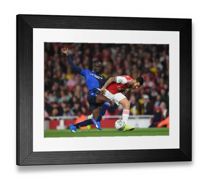 Framed Print : Arsenal vs. Nottingham Forest: Carabao Cup Clash - Dani Ceballos Faces Albert Adomah Framed Print : Arsenal vs. Nottingham Forest: Carabao Cup Clash - Dani Ceballos Faces Albert Adomah