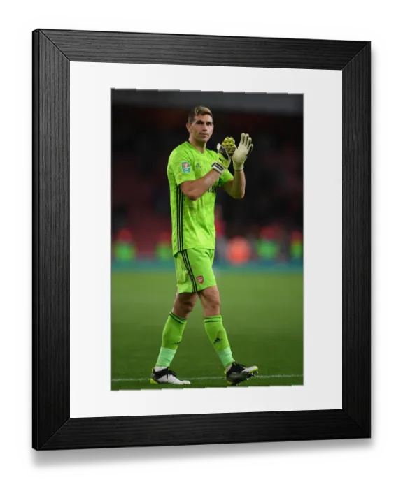 Framed Print : Emotional Martinez's Carabao Cup Showdown: Arsenal vs. Nottingham Forest (September 2019)