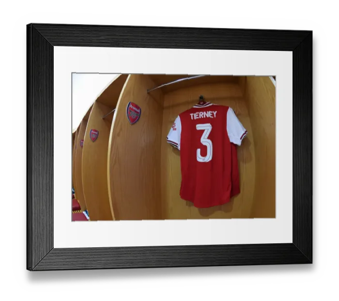 Framed Print : Arsenal: Kieran Tierney's Pre-Match Routine vs Nottingham Forest (Carabao Cup 3rd Round, 2019-20)