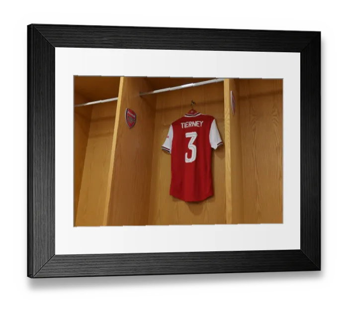 Framed Print : Arsenal's Kieran Tierney Readies for Carabao Cup Clash Against Nottingham Forest
