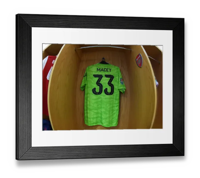 Framed Print : Arsenal FC: Matt Macey Prepares for Carabao Cup Clash Against Nottingham Forest