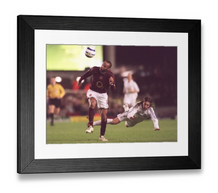 Framed Print : Thierry Henry (Arsenal) Sergio Ramos (Real Madrid) Framed Print : Thierry Henry (Arsenal) Sergio Ramos (Real Madrid)