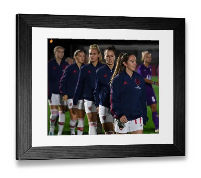 Framed Print : Arsenal Women vs Fiorentina Women: UEFA Women's Champions League Showdown at Meadow Park