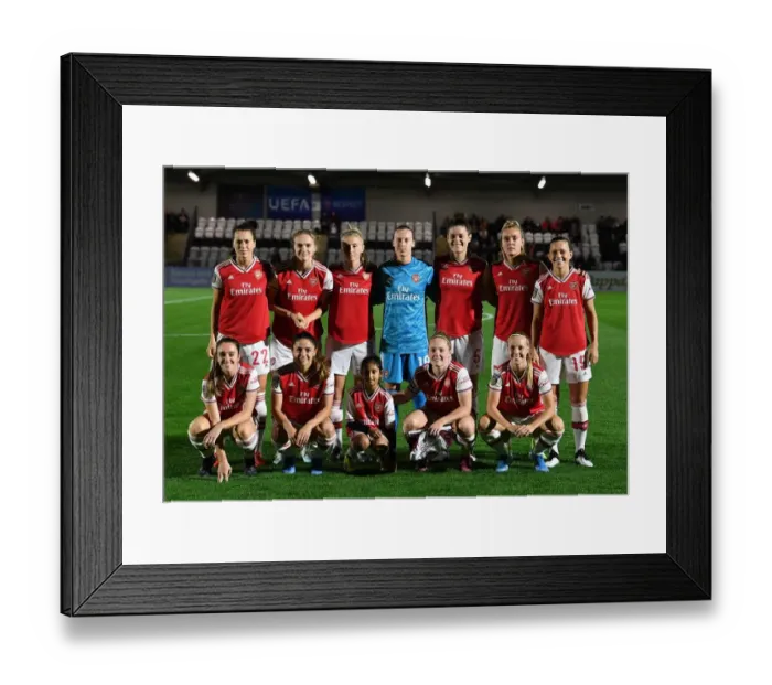Framed Print : Arsenal Women vs Fiorentina Women: UEFA Women's Champions League Showdown at Meadow Park