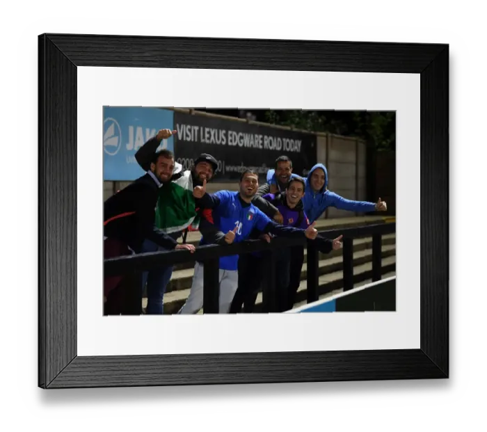 Framed Print : Fiorentina fans. Arsenal Women 2:0 Fiorentina Women