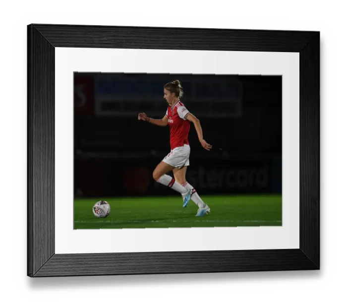 Framed Print : Mastercard Ad Board. Arsenal Women 2:0 Fiorentina Women Framed Print : Mastercard Ad Board. Arsenal Women 2:0 Fiorentina Women