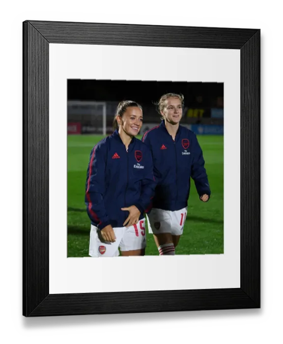 Framed Print : Arsenal Women vs Fiorentina Women: McCabe vs Miedema - A Champions League Showdown