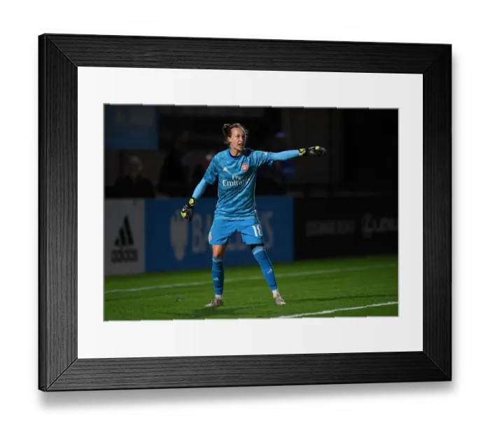 Framed Print : Arsenal Women vs Fiorentina Women: Showdown in UEFA Women's Champions League at Meadow Park