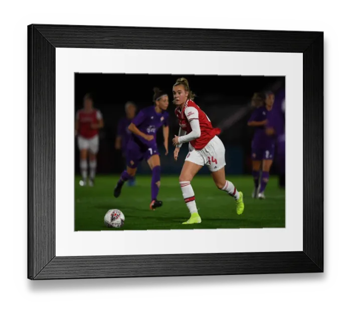 Framed Print : Arsenal Women vs. Fiorentina Women: Showdown in UEFA Women's Champions League at Meadow Park Framed Print : Arsenal Women vs. Fiorentina Women: Showdown in UEFA Women's Champions League at Meadow Park