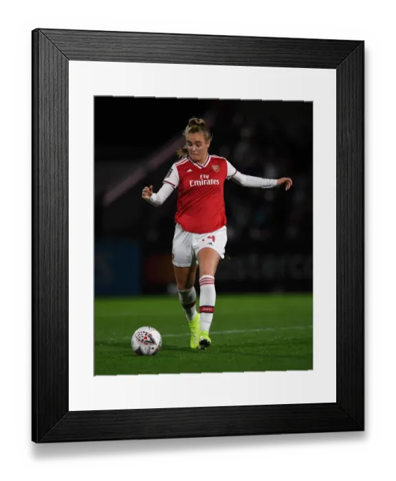 Framed Print : Arsenal Women vs Fiorentina Women: Showdown in UEFA Women's Champions League at Meadow Park