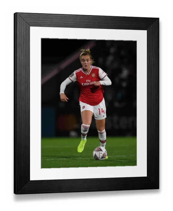 Framed Print : Arsenal Women vs Fiorentina Women: Showdown in the UEFA Women's Champions League at Meadow Park