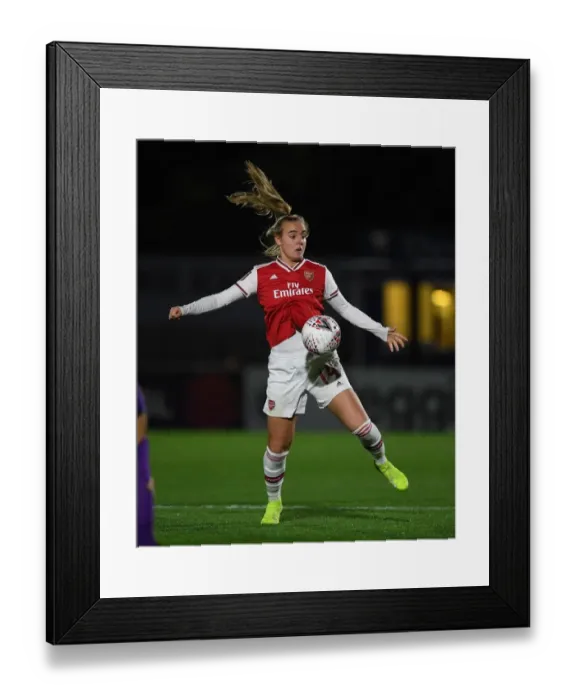 Framed Print : Arsenal Women vs Fiorentina Women: Showdown in UEFA Women's Champions League at Meadow Park