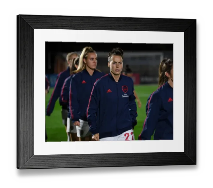 Framed Print : Arsenal Women vs Fiorentina Women: Showdown in UEFA Women's Champions League at Meadow Park