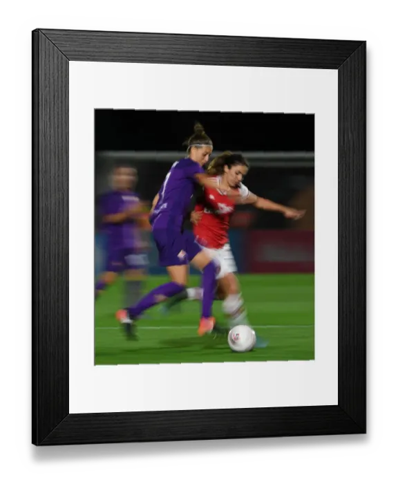 Framed Print : Arsenal Women vs. Fiorentina Women: A Battle in the UEFA Women's Champions League Framed Print : Arsenal Women vs. Fiorentina Women: A Battle in the UEFA Women's Champions League