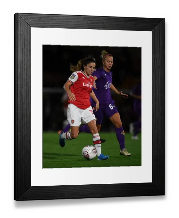 Framed Print : Arsenal Women vs Fiorentina Women: Showdown in UEFA Women's Champions League at Meadow Park