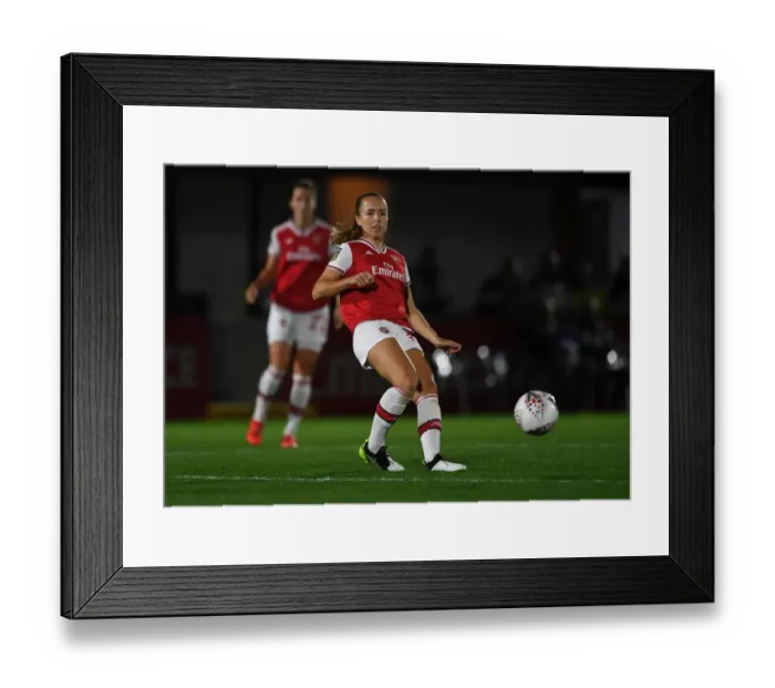 Framed Print : Arsenal Women vs Fiorentina Women: Showdown in UEFA Women's Champions League at Meadow Park