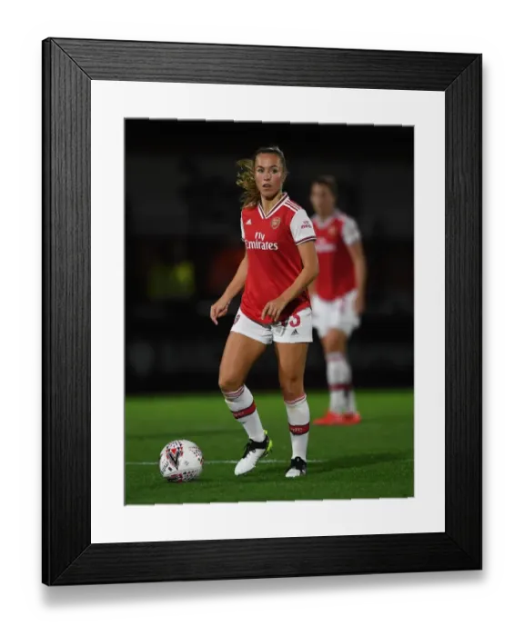 Framed Print : Arsenal Women vs Fiorentina Women: Showdown in UEFA Women's Champions League at Meadow Park