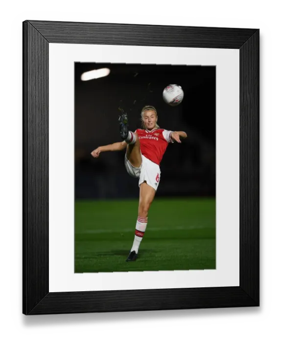 Framed Print : Arsenal Women vs Fiorentina Women: A UEFA Women's Champions League Battle at Meadow Park