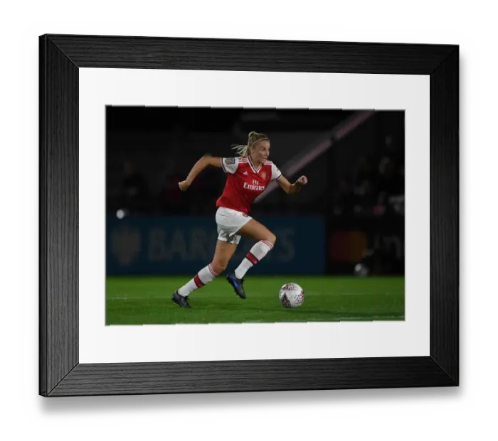 Framed Print : Arsenal Women vs Fiorentina Women: Showdown in UEFA Women's Champions League at Meadow Park