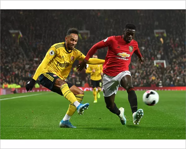 Aubameyang vs. Tuanzebe: Intense Clash at Old Trafford - Manchester United vs. Arsenal (Premier League 2019-20)