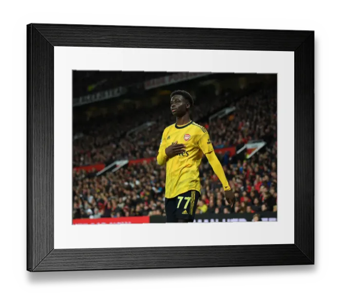 Framed Print : Bukayo Saka Subbed Out: Manchester United vs. Arsenal, Premier League 2019-20 Framed Print : Bukayo Saka Subbed Out: Manchester United vs. Arsenal, Premier League 2019-20