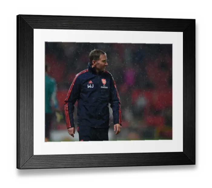 Framed Print : Arsenal Kitman at Old Trafford: Manchester United vs Arsenal, Premier League 2019-20 Framed Print : Arsenal Kitman at Old Trafford: Manchester United vs Arsenal, Premier League 2019-20
