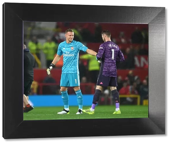 Manchester United vs Arsenal: Pre-Match Encounter between Bernd Leno and David de Gea (Premier League 2019-20)