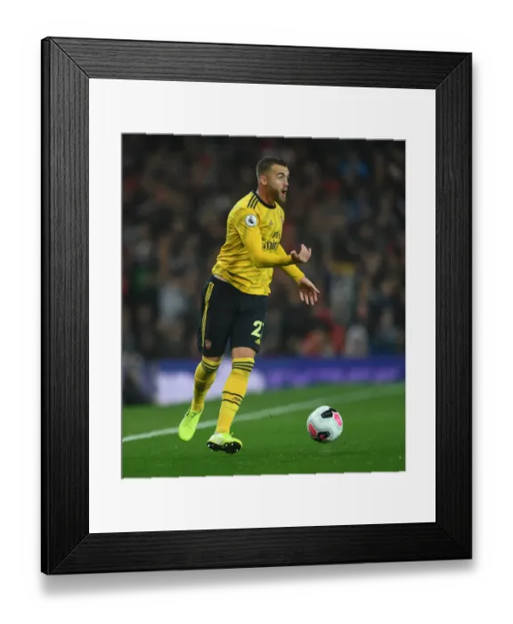 Framed Print : Calum Chambers vs Manchester United: A Premier League Showdown at Old Trafford (2019-20)