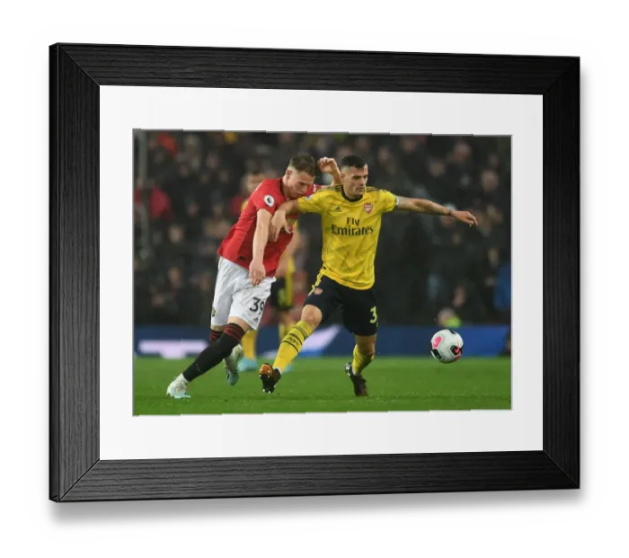 Framed Print : Xhaka vs. McTominay: Clash of the Midfield Titans - Manchester United vs. Arsenal, Premier League 2019-20 Framed Print : Xhaka vs. McTominay: Clash of the Midfield Titans - Manchester United vs. Arsenal, Premier League 2019-20