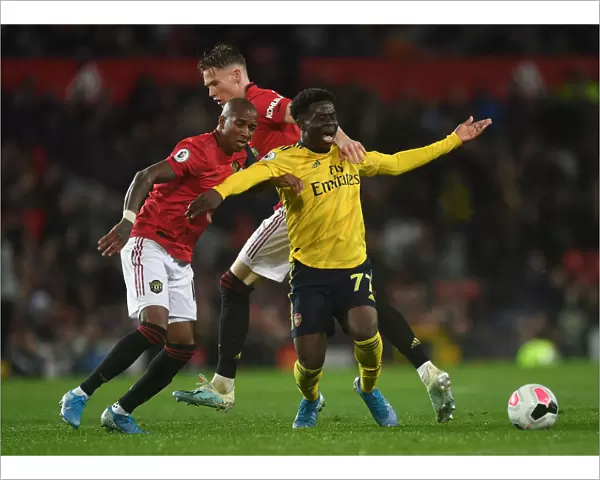 Manchester United vs. Arsenal: Bukayo Saka Fouls by McTominay in 2019-20 Premier League Clash