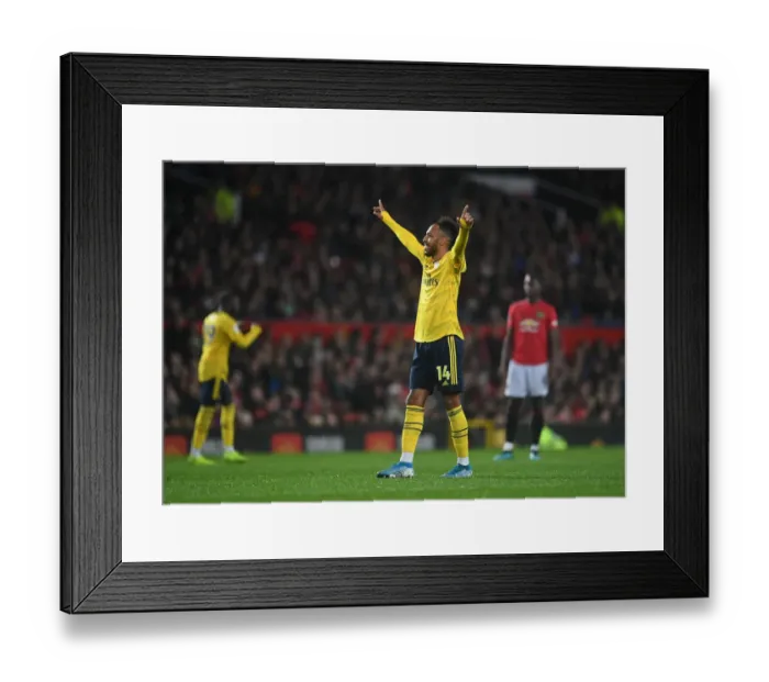 Framed Print : Aubameyang's Strike: Arsenal Takes the Lead Over Manchester United in the Premier League 2019-20 Framed Print : Aubameyang's Strike: Arsenal Takes the Lead Over Manchester United in the Premier League 2019-20