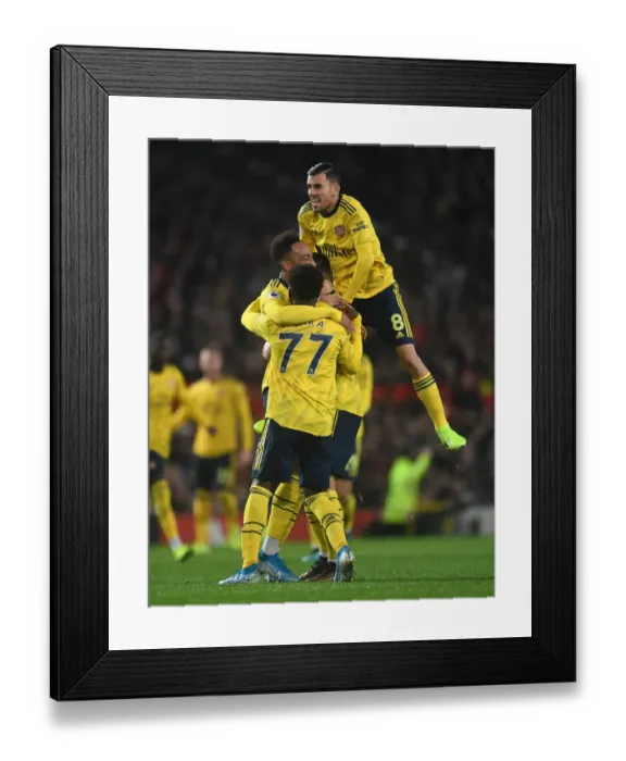 Framed Print : Aubameyang's Goal: Manchester United vs. Arsenal, Premier League 2019-20 Framed Print : Aubameyang's Goal: Manchester United vs. Arsenal, Premier League 2019-20