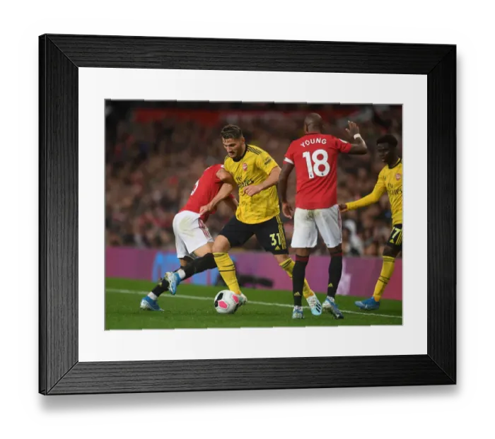 Framed Print : Clash of Titans: Premier League Showdown - Manchester United vs. Arsenal (September 2019)