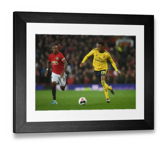 Framed Print : Clash of the Titans: Manchester United vs. Arsenal - Premier League Battle 2019-20