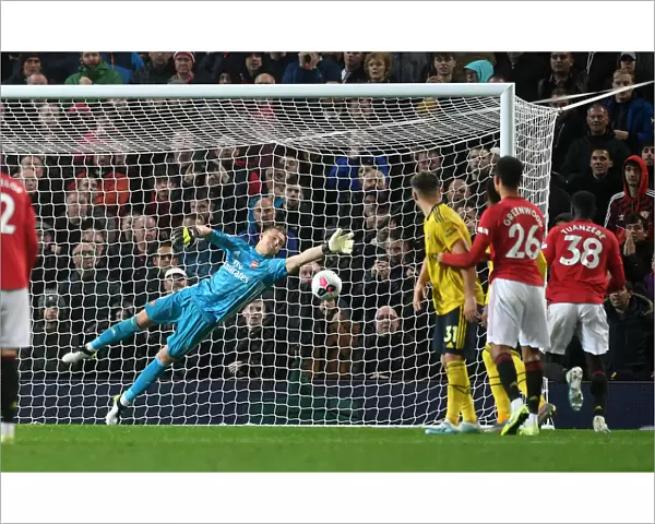 Arsenal's Bernd Leno Saves Free Kick in Manchester United Showdown (2019-20 Premier League)