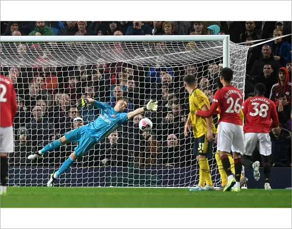 Arsenal's Bernd Leno Saves Free Kick in Manchester United Showdown (2019-20 Premier League)