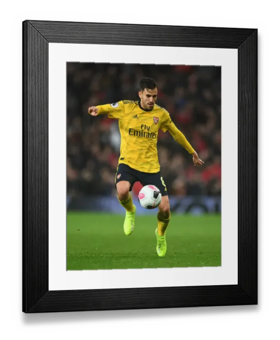 Framed Print : Dani Ceballos in Action: Manchester United vs. Arsenal, Premier League 2019-20