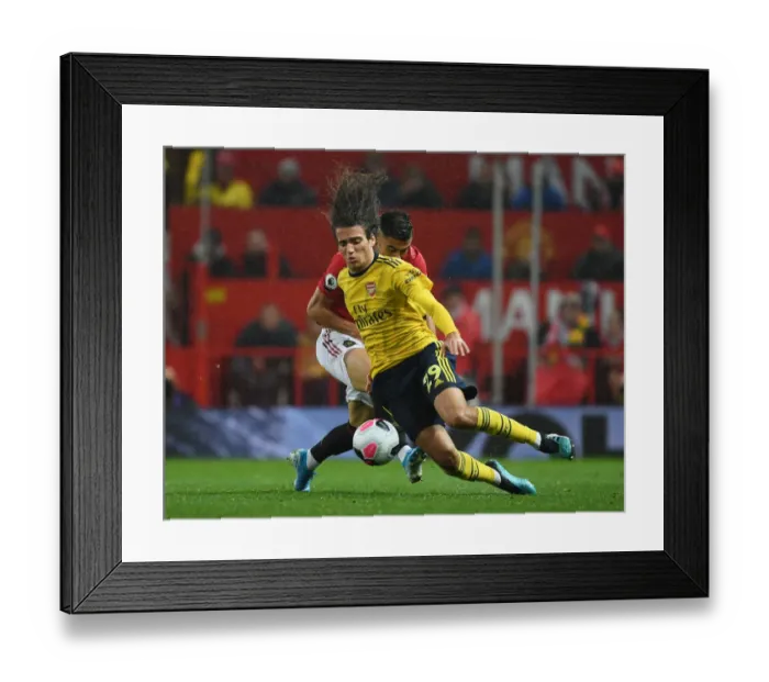 Framed Print : Clash at Old Trafford: Manchester United vs. Arsenal - Premier League Showdown (2019-20)