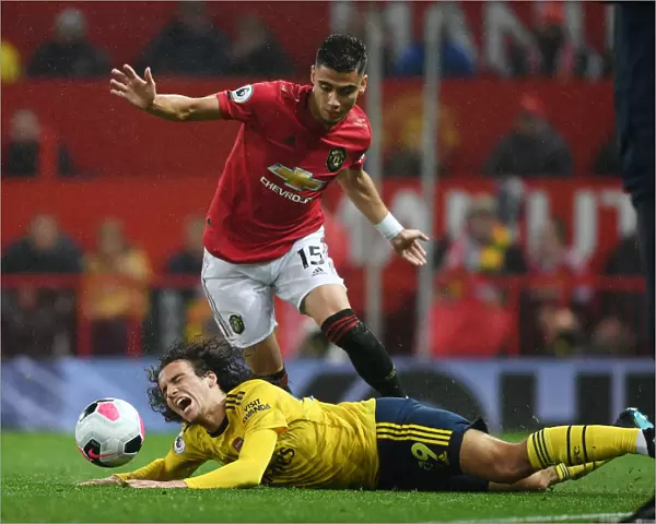 Premier League Showdown: Manchester United vs. Arsenal - A Battle of Wits and Skills (2019-20): Matteo Guendouzi vs. Andreas Pereira Clash at Old Trafford