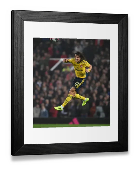 Framed Print : David Luiz in Action: Manchester United vs. Arsenal - Premier League Showdown (2019-20)